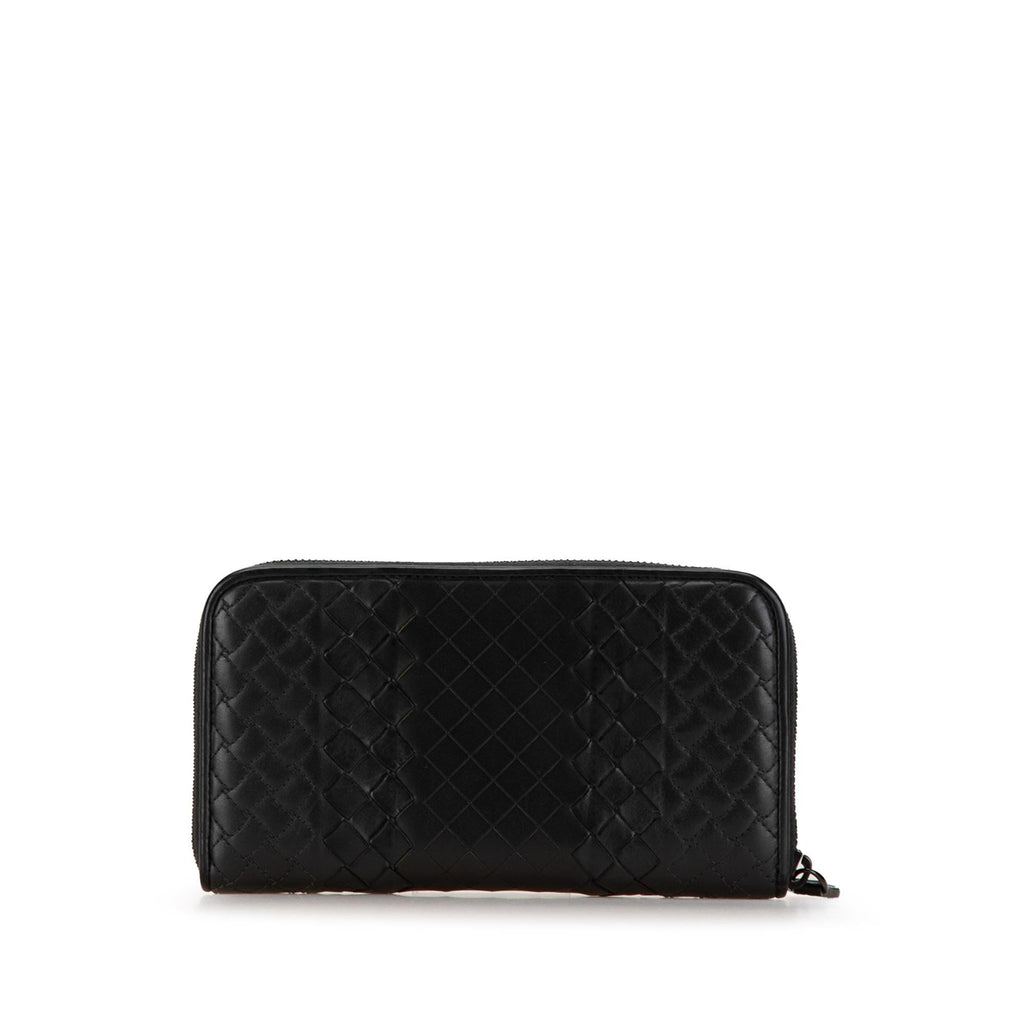 Bottega Veneta Intrecciato Zip Around Long Wallet (SHG-epkByK)