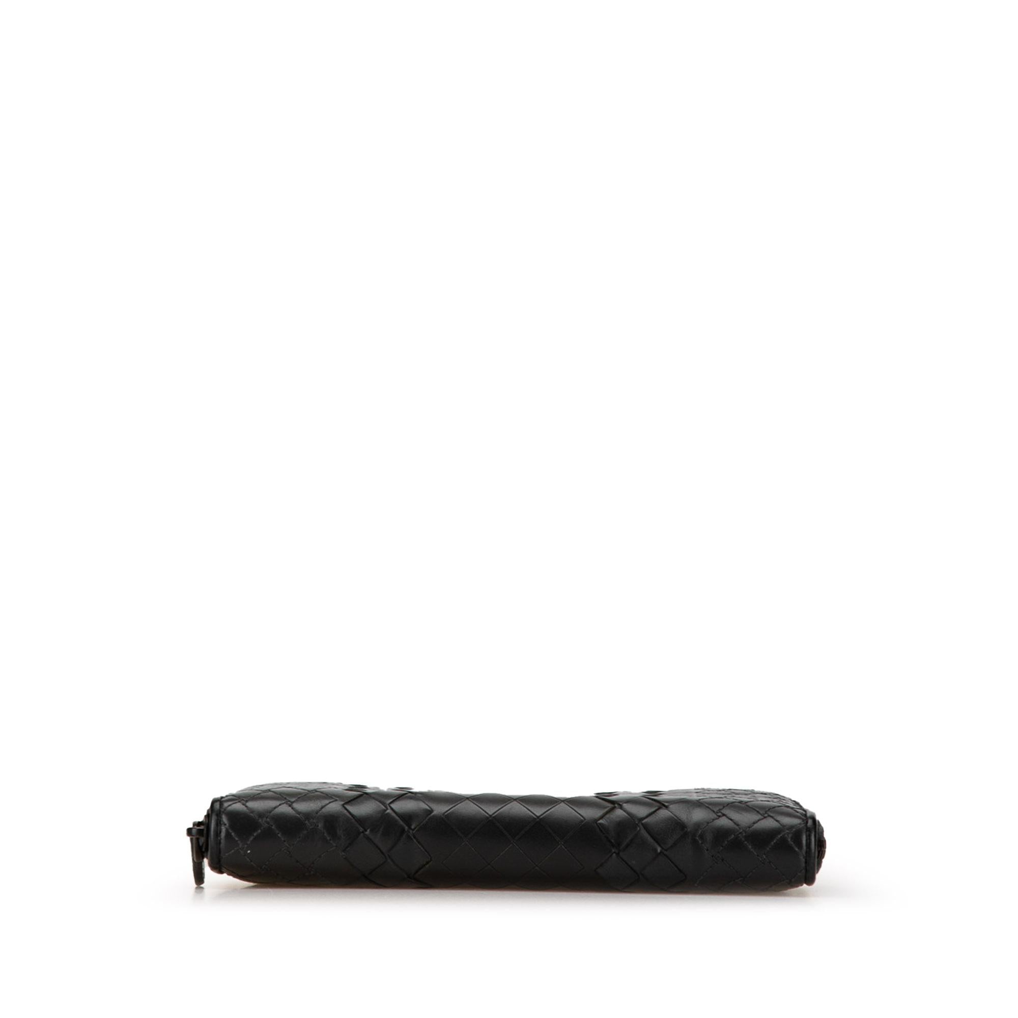 Bottega Veneta Intrecciato Zip Around Long Wallet (SHG-epkByK)