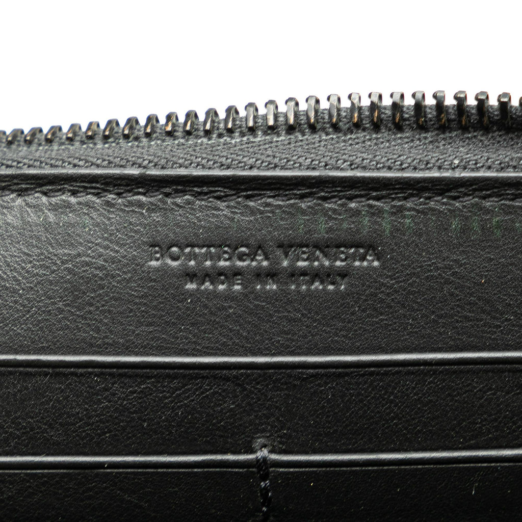 Bottega Veneta Intrecciato Zip Around Long Wallet (SHG-epkByK)