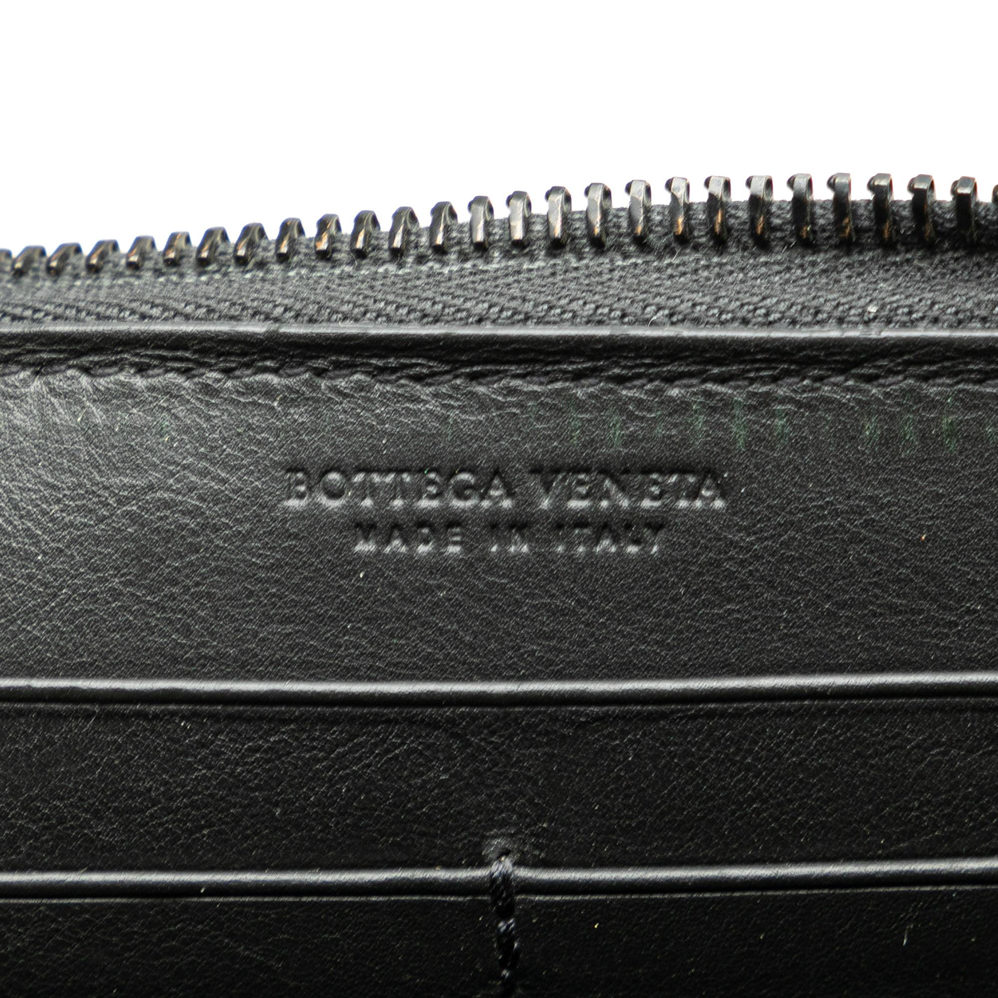 Bottega Veneta Intrecciato Zip Around Long Wallet (SHG-epkByK)