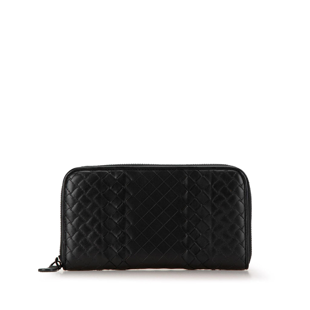 Bottega Veneta Intrecciato Zip Around Long Wallet (SHG-epkByK)