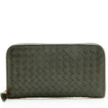 Bottega Veneta Intrecciato Zip Around Wallet (SHF-12058)