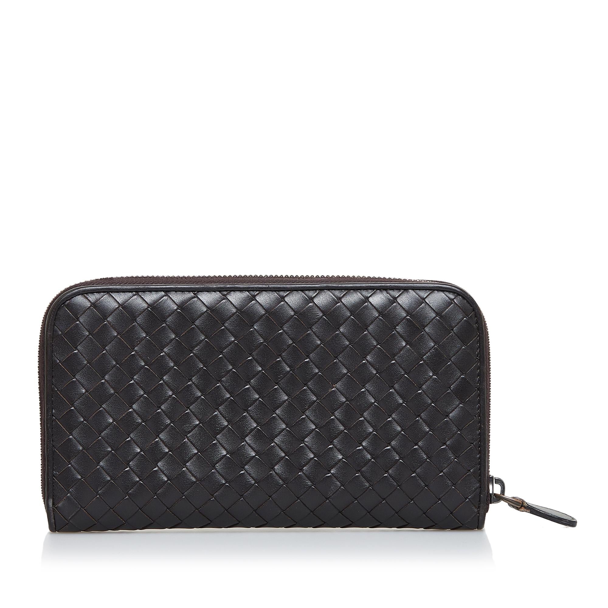 Bottega Veneta Intrecciato Zip Around Wallet (SHG-ToR4FM)