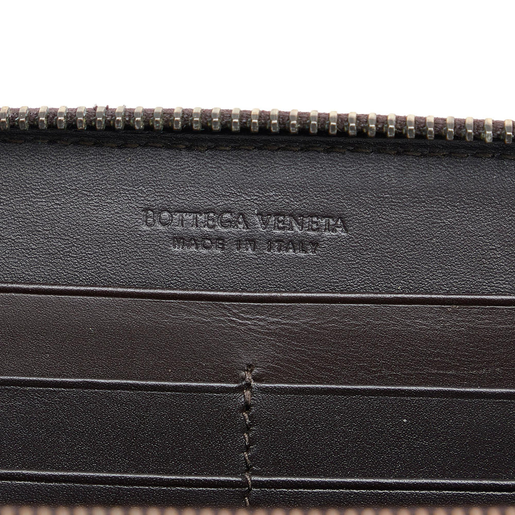 Bottega Veneta Intrecciato Zip Around Wallet (SHG-ToR4FM)