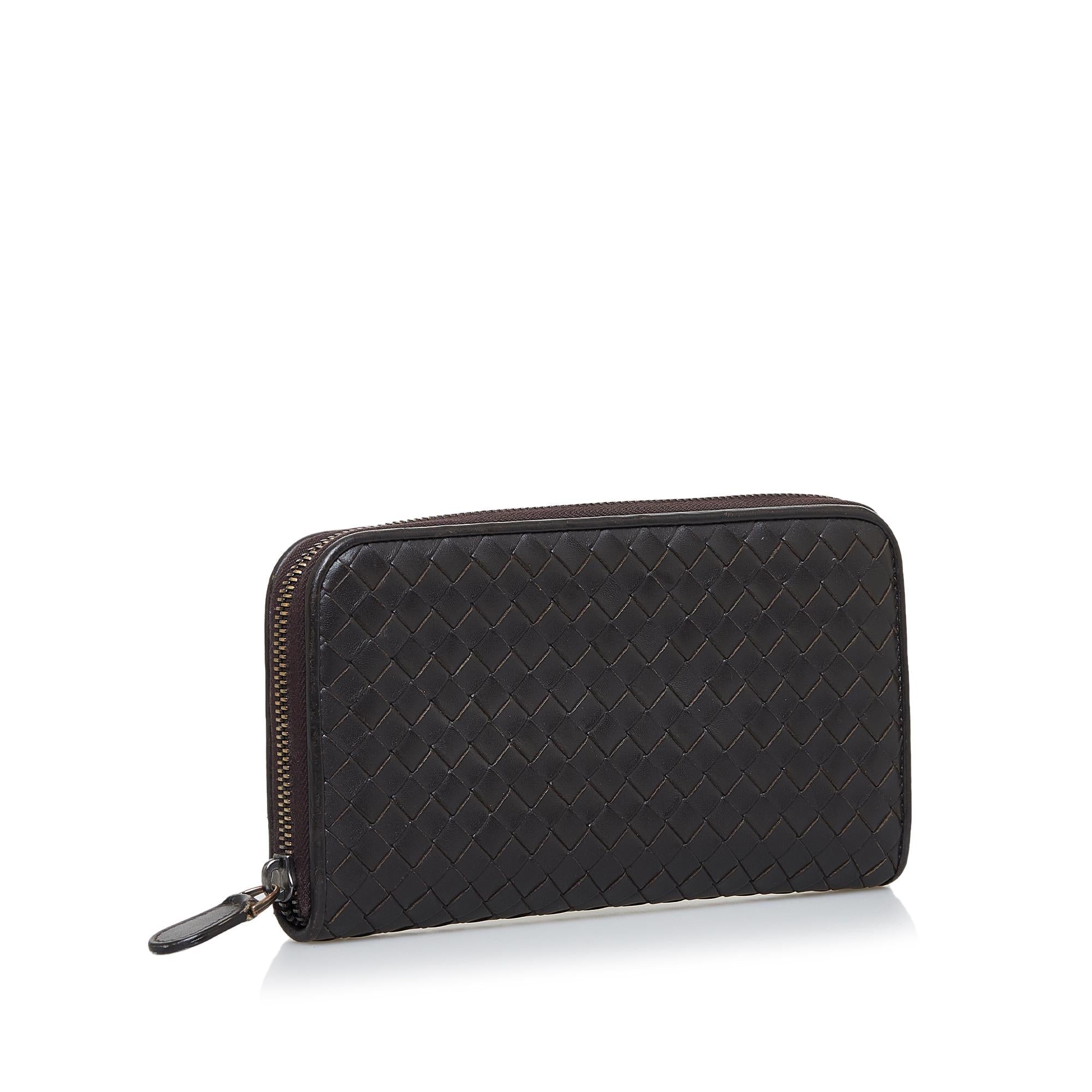 Bottega Veneta Intrecciato Zip Around Wallet (SHG-ToR4FM)