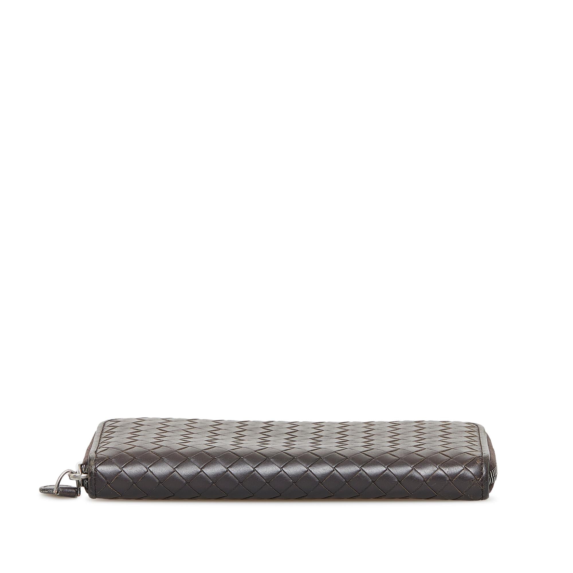 Bottega Veneta Intrecciato Zip Around Wallet (SHG-LJFJsG)