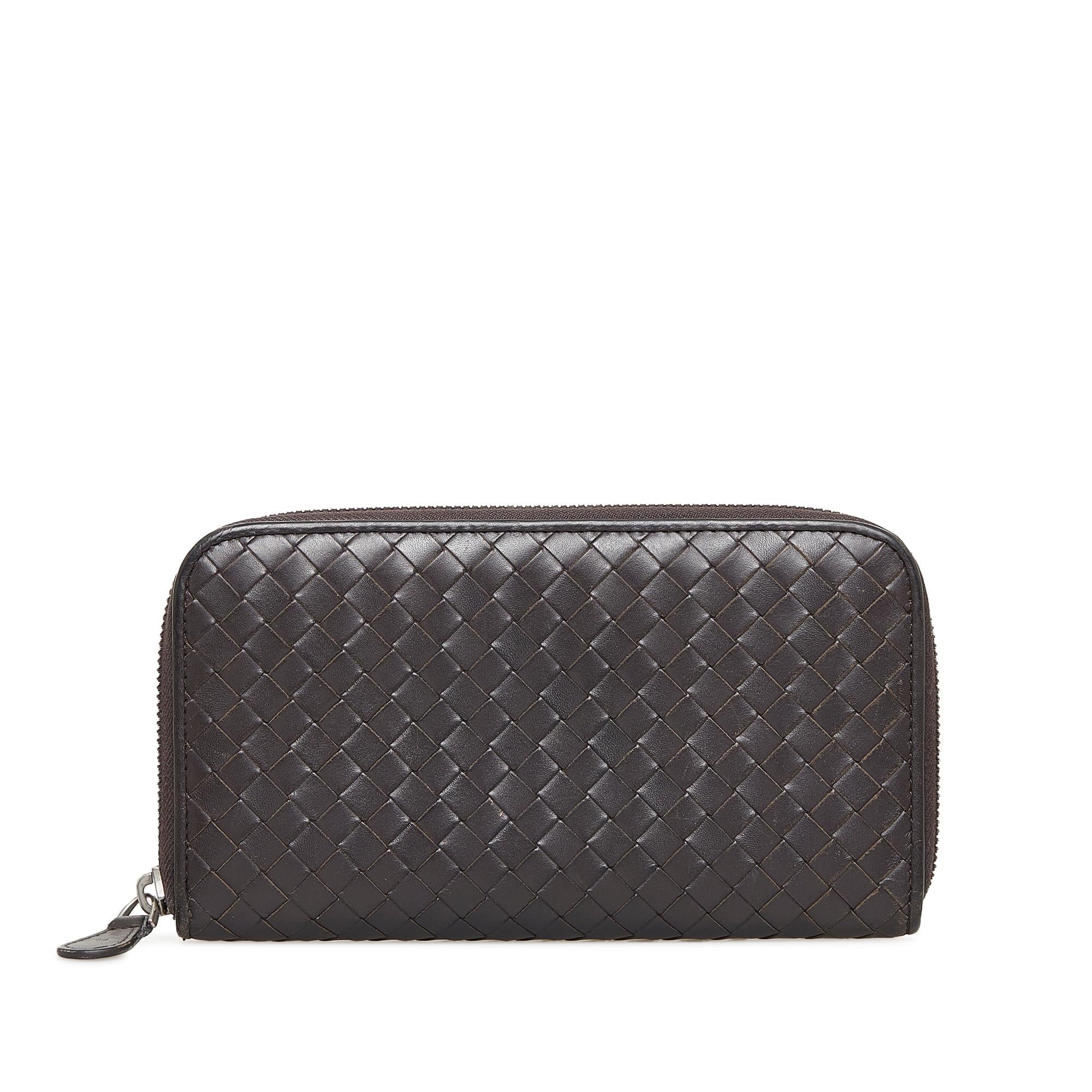 Bottega Veneta Intrecciato Zip Around Wallet (SHG-LJFJsG)