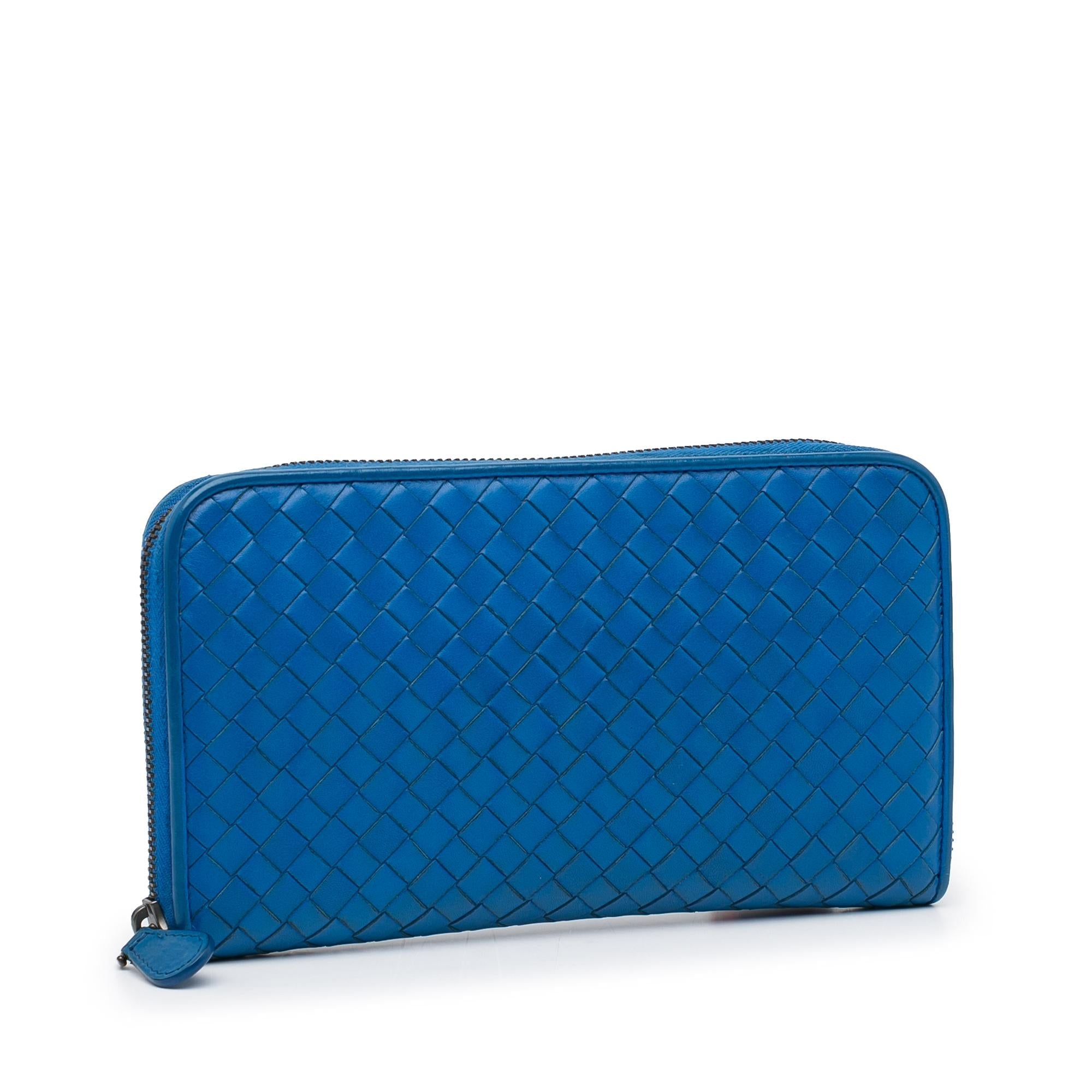 Bottega Veneta Intrecciato Zip Around Wallet (SHG-NK6HmR)