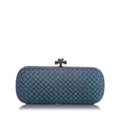 Bottega Veneta Knot Silk Clutch Bag (SHG-22721)