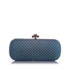 Bottega Veneta Knot Silk Clutch Bag (SHG-22721)