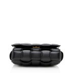 Bottega Veneta Lambskin Cassette Chain Maxi Shoulder Bag (SHF-18871)