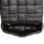 Bottega Veneta Lambskin Cassette Chain Maxi Shoulder Bag (SHF-23058)
