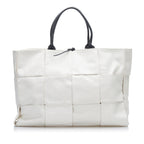 Bottega Veneta Large Canvas Arco Tote (SHG-36994)