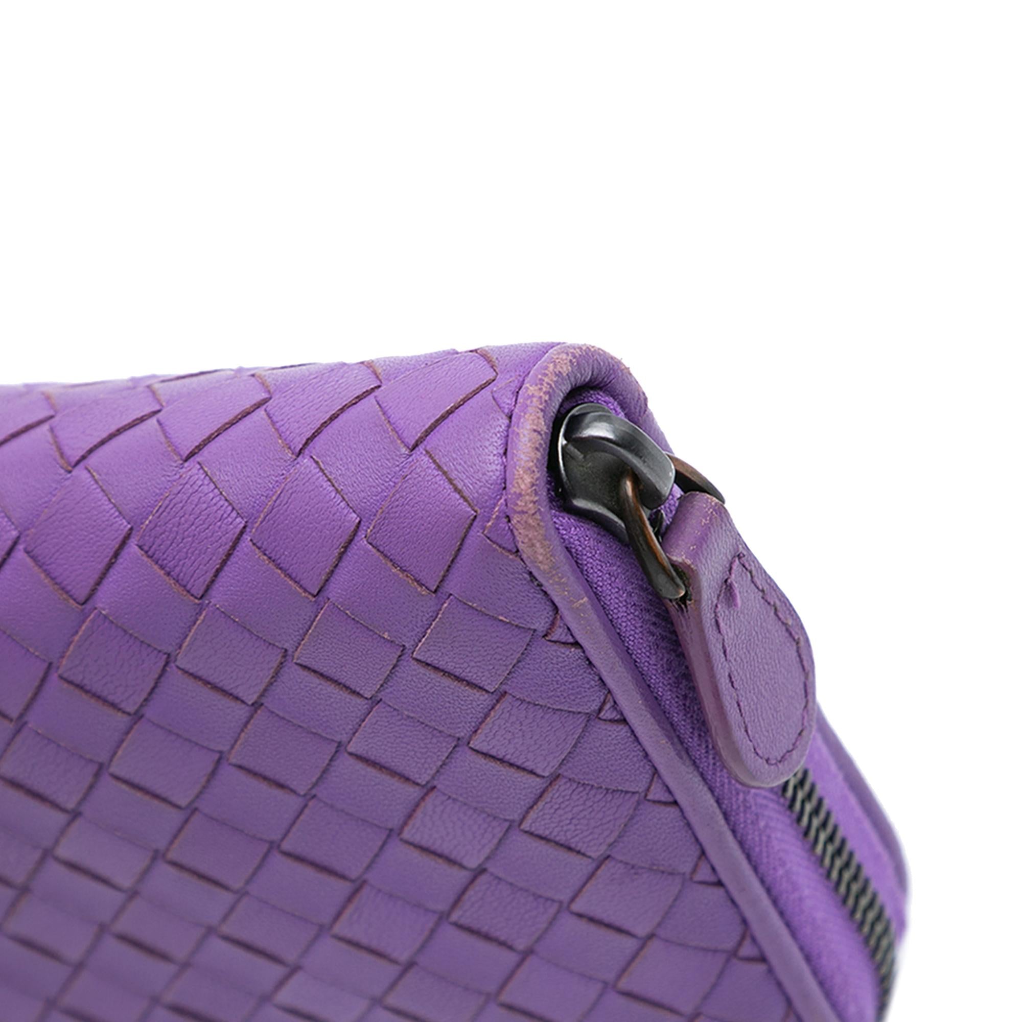 Bottega Veneta Leather Intrecciato Zip Around Wallet