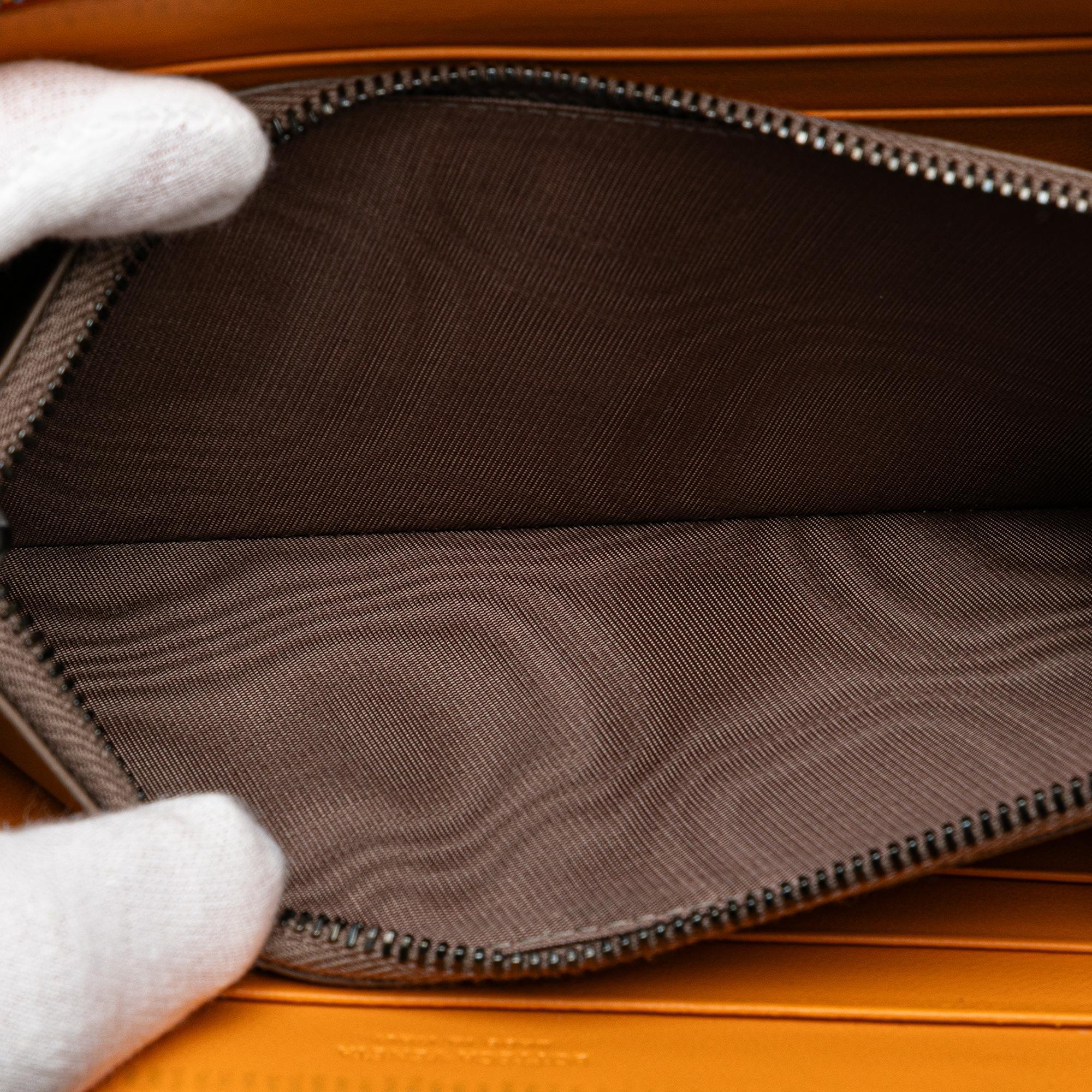 Bottega Veneta Leather Intrecciato Zip Around Wallet