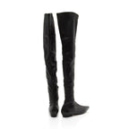 Bottega Veneta Leather Over The Knee Boots - Size 6 / 36