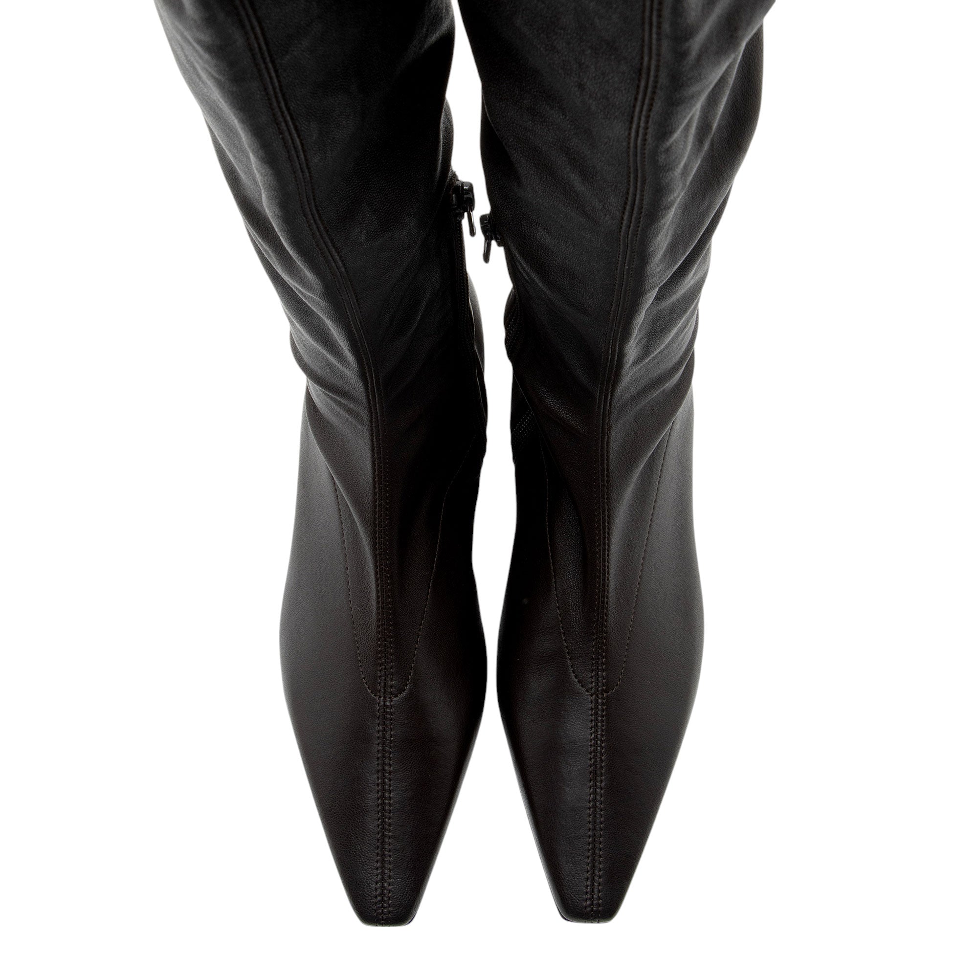 Bottega Veneta Leather Over The Knee Boots - Size 6 / 36