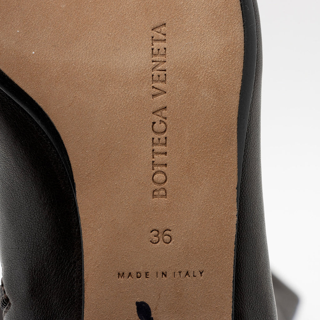 Bottega Veneta Leather Over The Knee Boots - Size 6 / 36