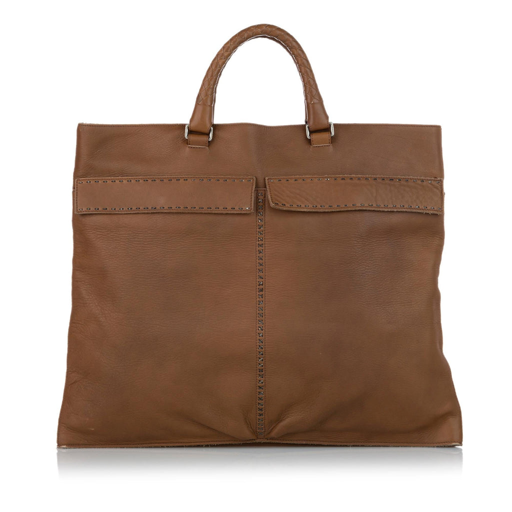 Bottega Veneta Leather Tote Bag (SHG-28844)