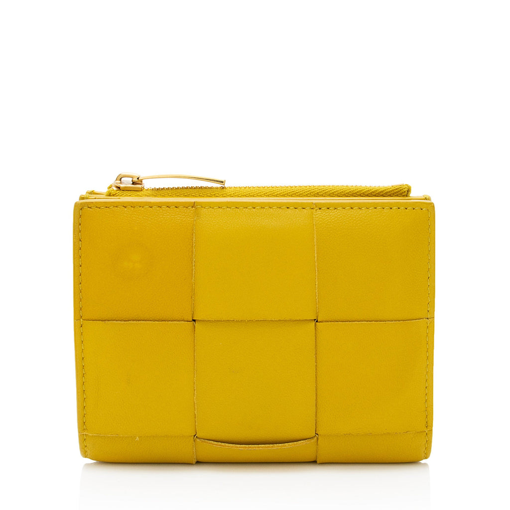 Bottega Veneta Maxi Intrecciato Compact Wallet