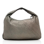 Bottega Veneta Metallic Intrecciato Nappa Veneta Large Hobo (SHF-20546)