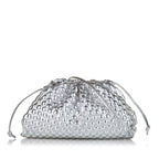 Bottega Veneta Metallic The Mini Pouch Crossbody (SHG-35139)