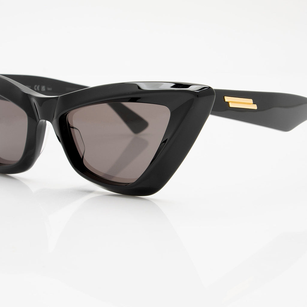 Bottega Veneta Minimalist Cat Eye Sunglasses (SHF-4f8wXk)