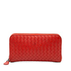 Bottega Veneta Nappa Intrecciato Zip Around Long Wallet