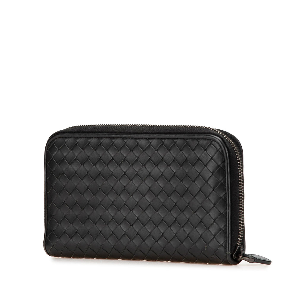 Bottega Veneta Nappa Intrecciato Zip Around Long Wallet