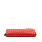 Bottega Veneta Nappa Intrecciato Zip Around Long Wallet