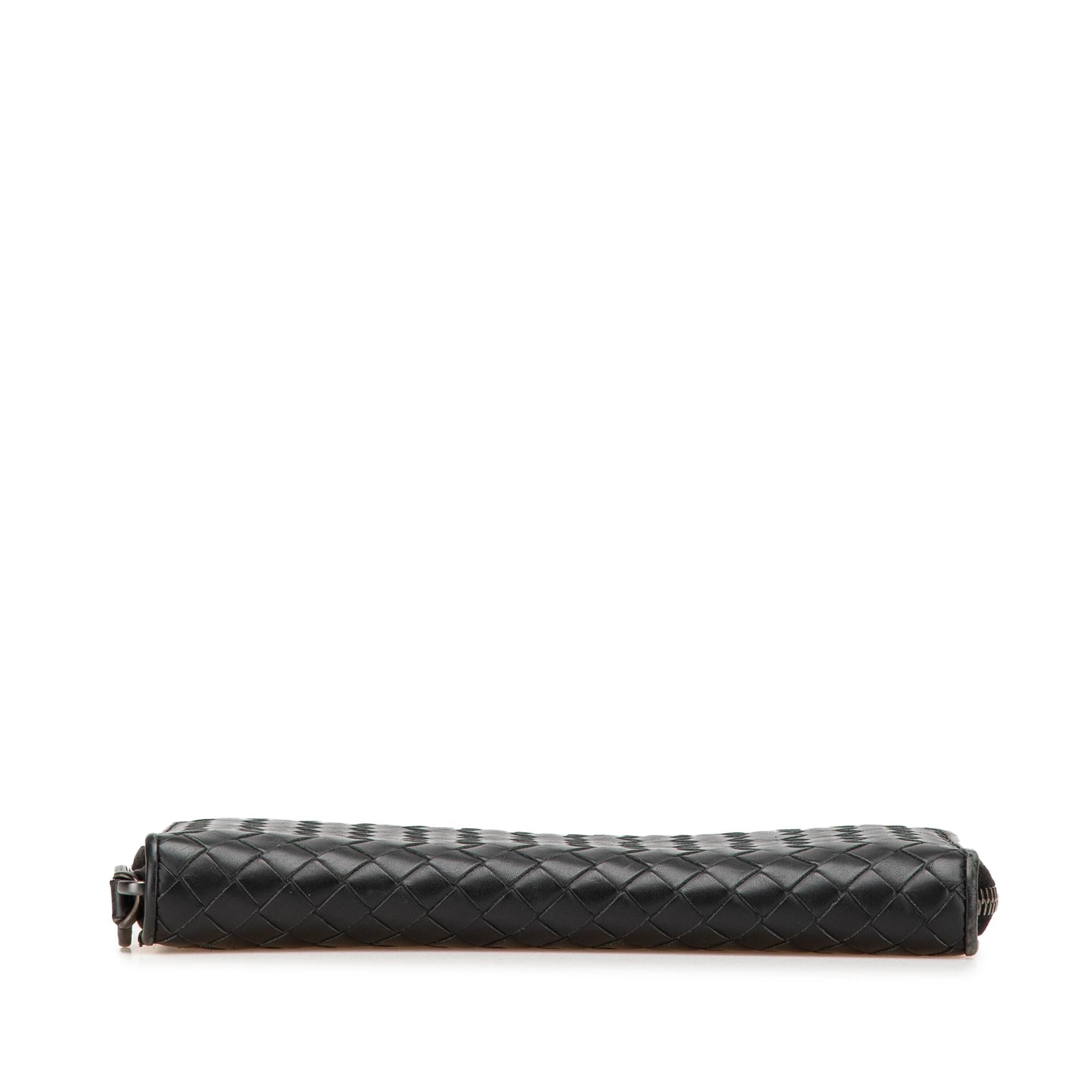 Bottega Veneta Nappa Intrecciato Zip Around Long Wallet