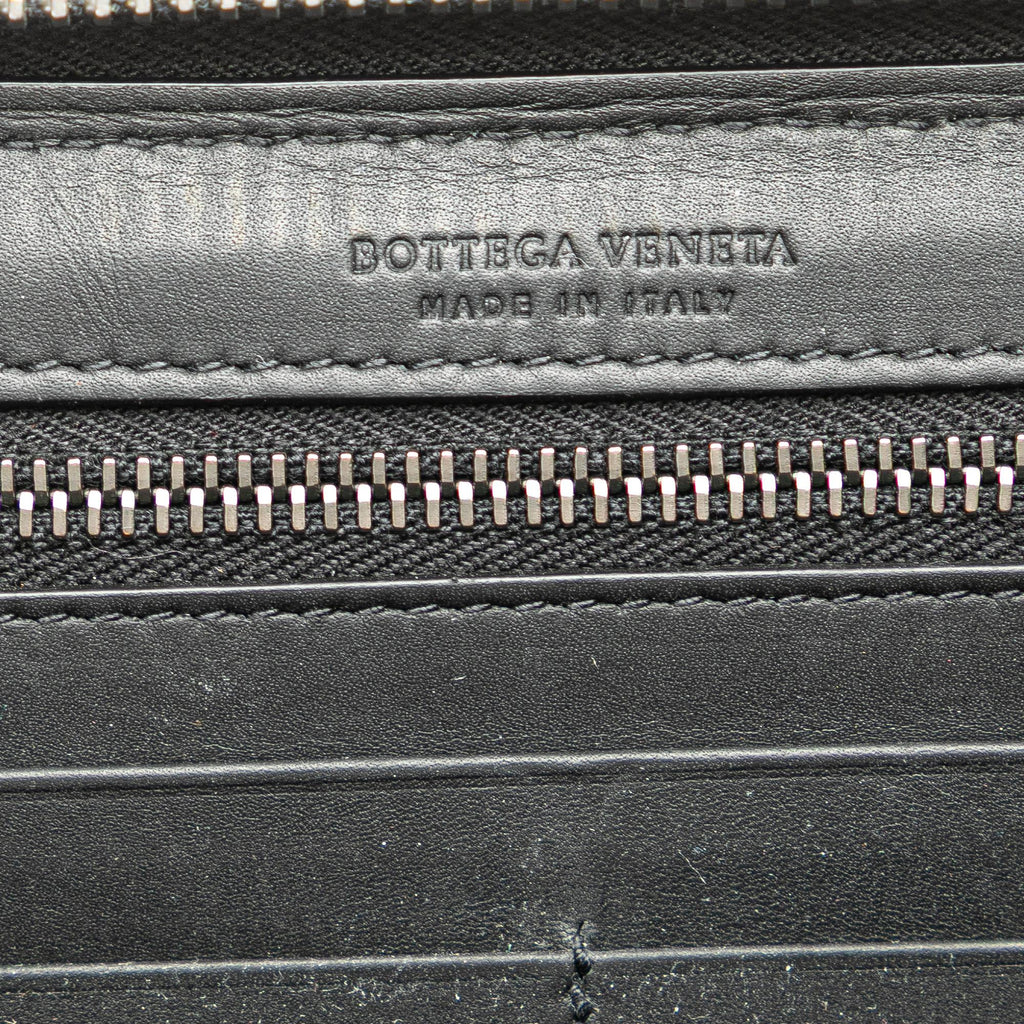 Bottega Veneta Nappa Intrecciato Zip Around Long Wallet