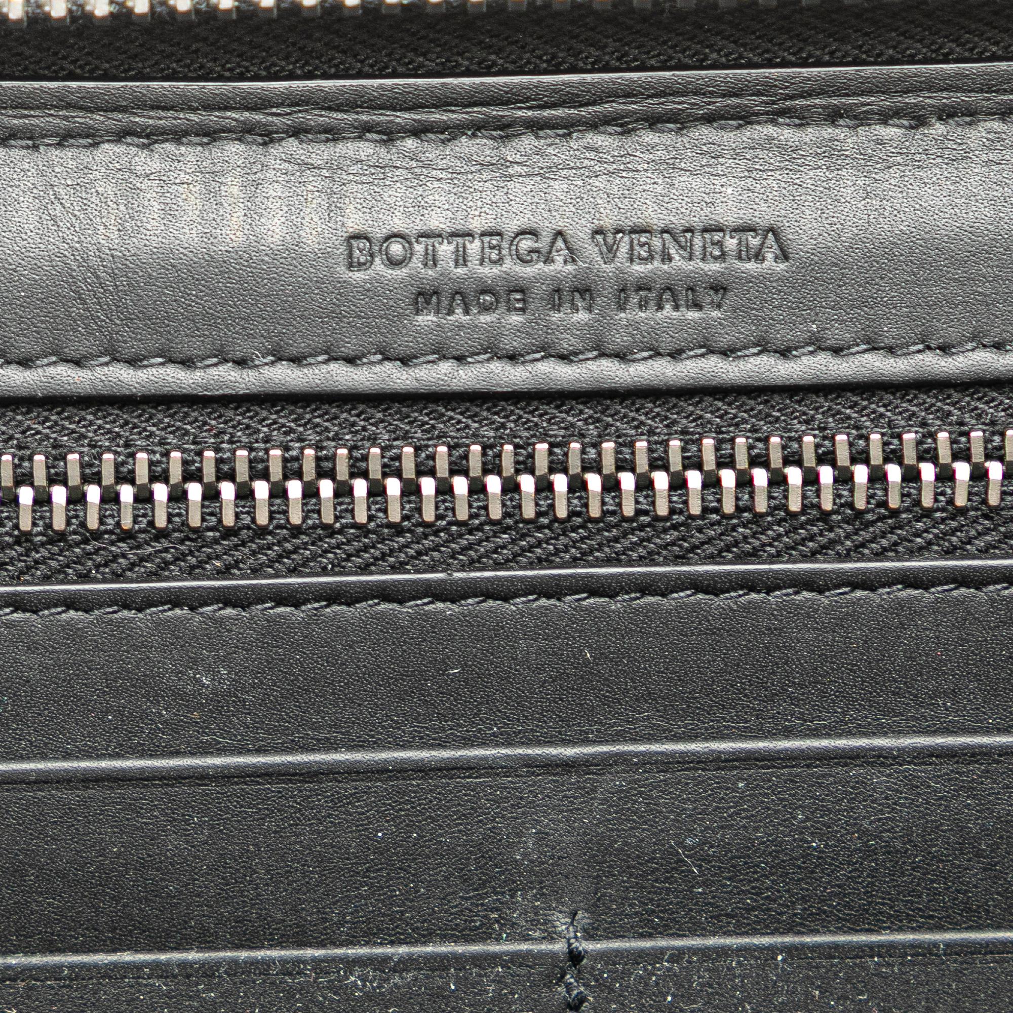 Bottega Veneta Nappa Intrecciato Zip Around Long Wallet