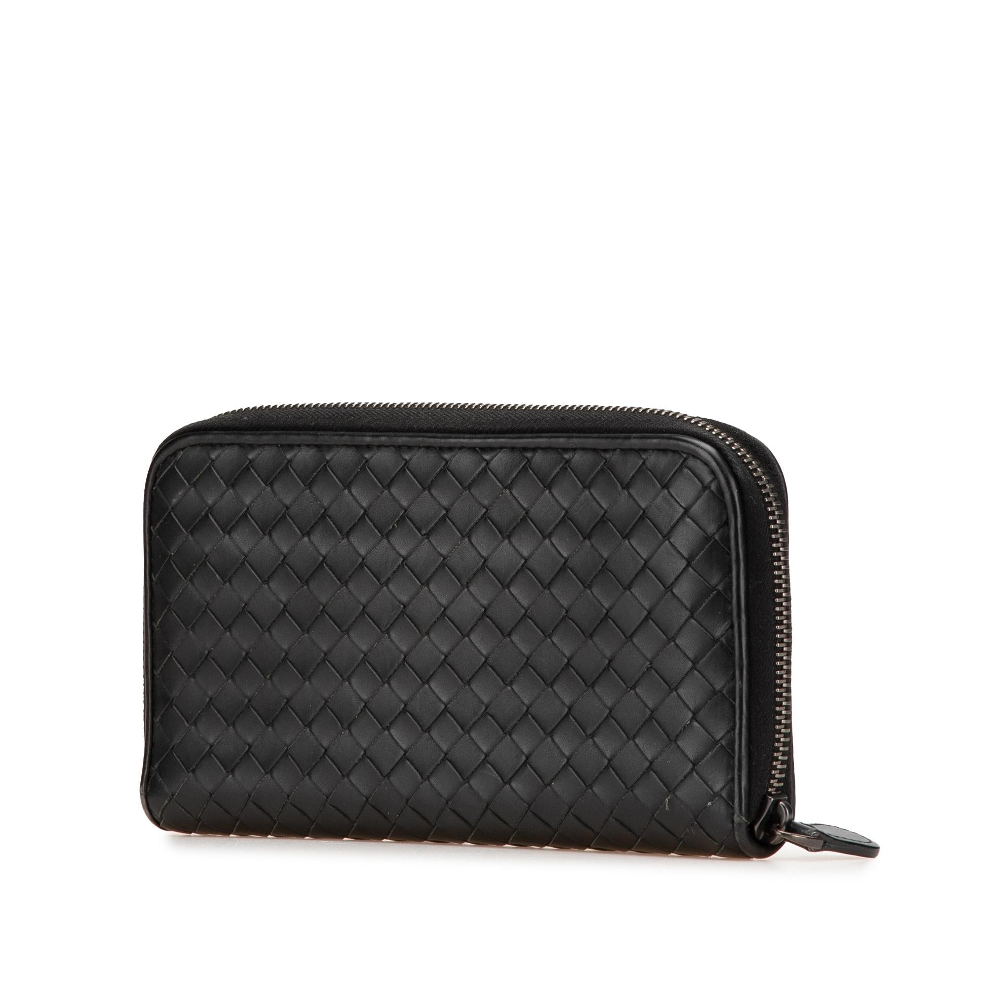 Bottega Veneta Nappa Intrecciato Zip Around Long Wallet