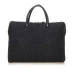 Bottega Veneta Quilted Leather Business Bag (SHG-27723)