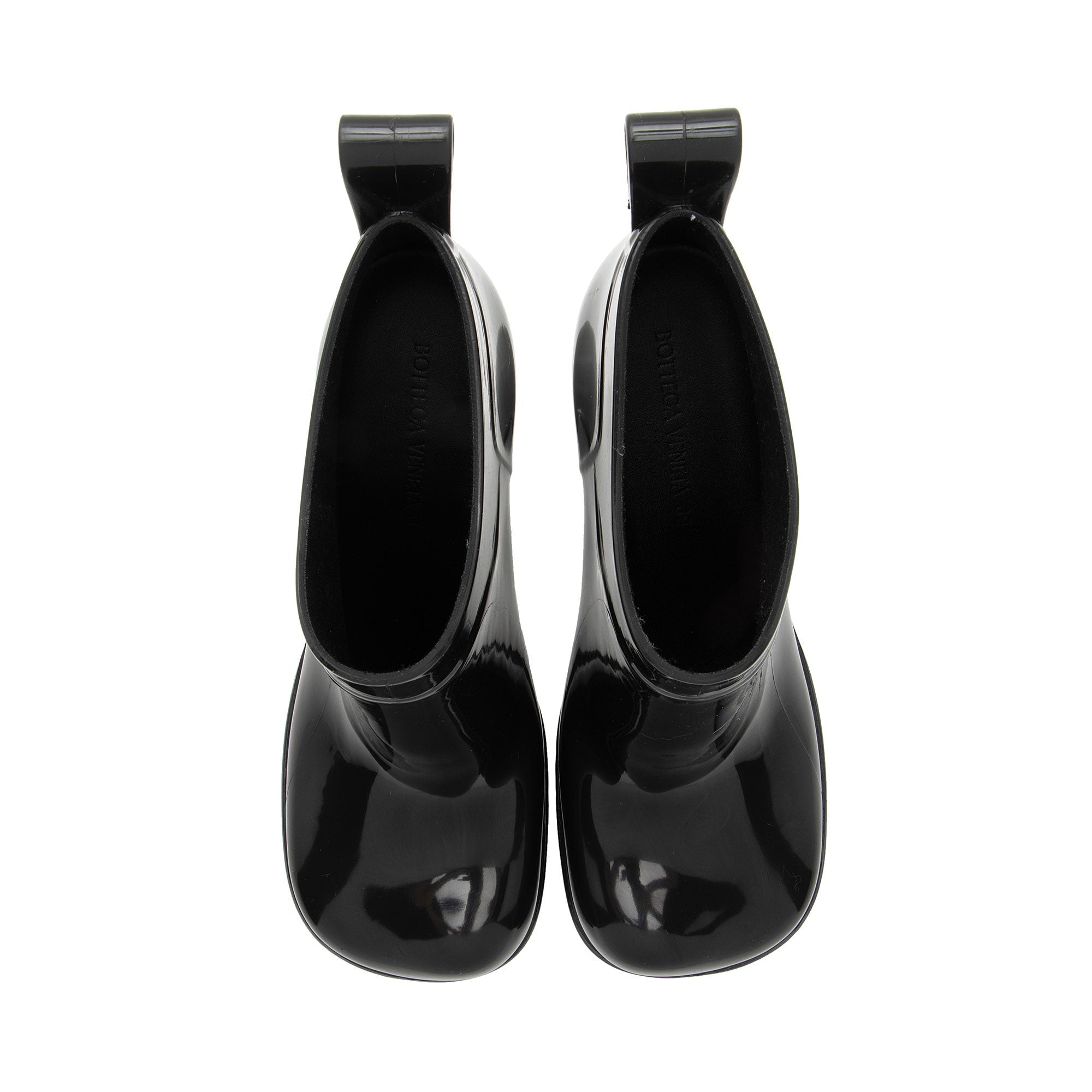 Bottega Veneta Rubber Shine Ankle Boots - Size 9 / 39 (SHF-6JrG88)