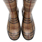 Burberry Haymarket Check Mid-Calf Rainboots - Size 9 / 39 (SHF-UjBduQ)