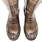 Burberry Haymarket Check Rubber Mid-Calf Rain Boots - Size 8 / 38 (SHF-9KSxQW)