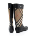 Burberry House Check Clemence Tall Rain Boots - Size 11 / 41