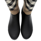 Burberry House Check Clemence Tall Rain Boots - Size 11 / 41