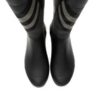 Burberry House Check Clemence Tall Rain Boots - Size 8 / 38