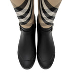 Burberry House Check Halloway Tall Rain Boots - Size 8 / 38