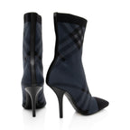 Burberry Knit Check Sock Boots - Size 10 / 40