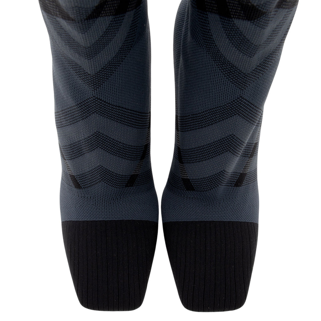 Burberry Knit Check Sock Boots - Size 10 / 40
