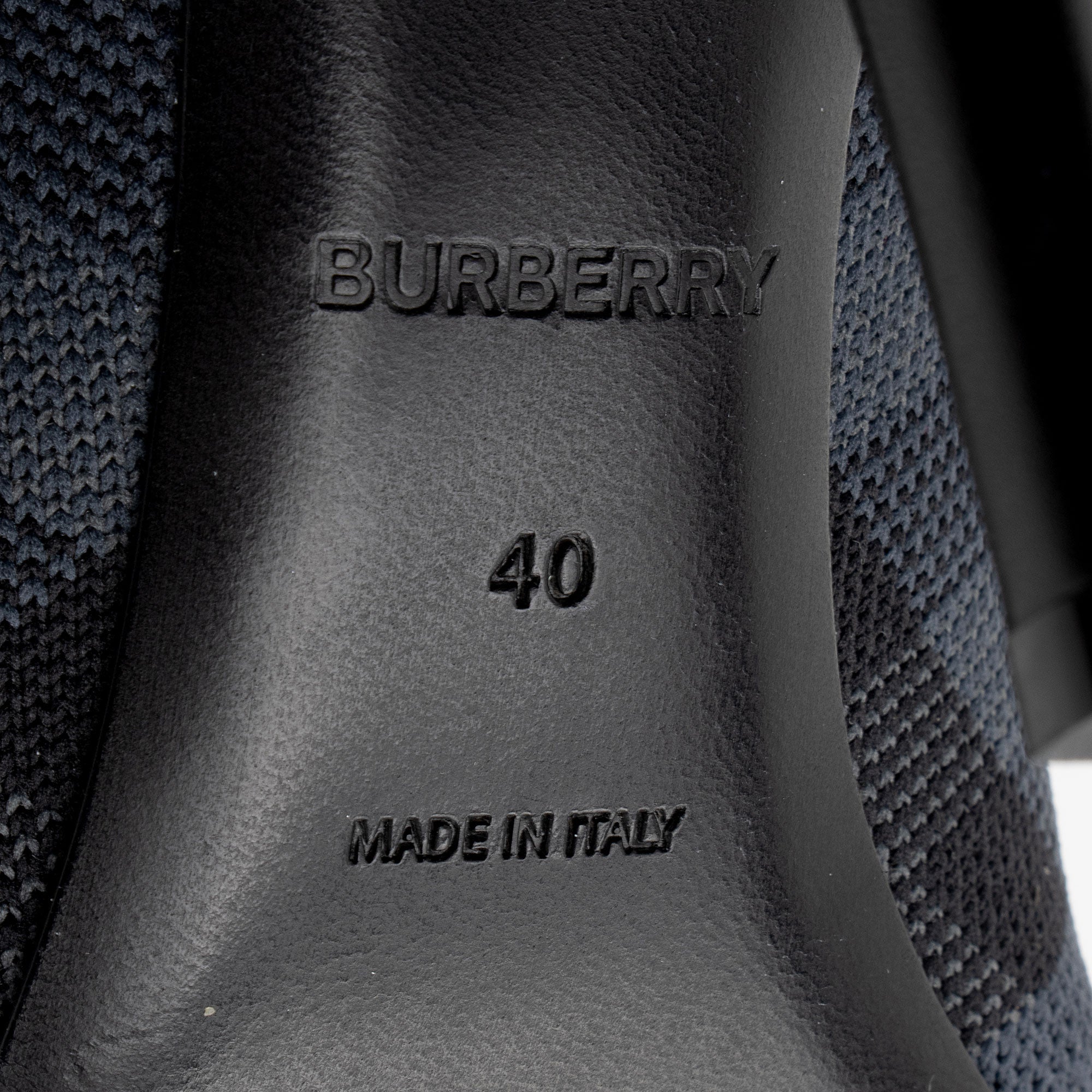 Burberry Knit Check Sock Boots - Size 10 / 40
