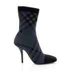 Burberry Knit Check Sock Boots - Size 10 / 40