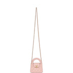 Chanel Nano Kelly Shopper Light Pink Shiny Aged Calfskin Brushed Gold Hardware