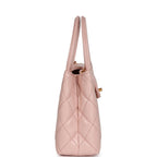 Chanel Small Kelly Shopper Light Pink Shiny Aged Calfskin Brushed Gold Hardware