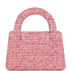 Chanel Small Kelly Shopper Pink Tweed Brushed Gold Hardware