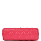 Chanel Small Kelly Shopper Dark Pink Shiny Aged Calfskin Brushed Gold Hardware